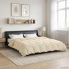 vidaXL Winter Duvet Quilted Cream 240 x 260 cm Microfiber