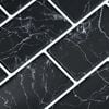 vidaXL Subway Tile 20 pcs Black Marble 30.5 x 30.5 cm