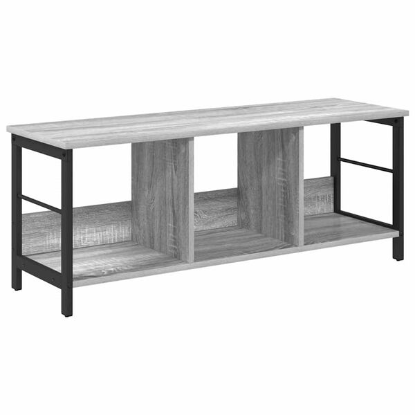 vidaXL Bookshelf Grey Sonoma 102 x 32 x 40.5 cm Engineered Wood