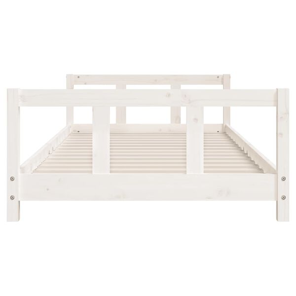 vidaXL Kids Bed Frame White 90x200 cm Solid Wood Pine