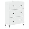 vidaXL Drawer Cabinet White 66 x 34.5 x 90 cm Engineered Wood