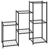 vidaXL Flower Stand 83x25x80 cm Black Iron