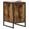 vidaXL Bedside Table Smoke Oak 39.5 x 30 x 50 cm Engineered Wood