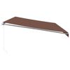 vidaXL Manual Retractable Awning Brown 600x350 cm