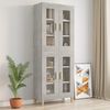 vidaXL Hanging Wall Cabinet Concrete Grey 69.5x34x90 cm