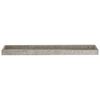 vidaXL Loggia Wall Shelves 4 pcs Concrete Grey 80x15x4 cm MDF
