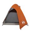 vidaXL Camping Tent Dome 2-Person Orange Waterproof