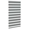 vidaXL Zebra Blind Dark Grey 85x100 cm Fabric Width 80.9 cm Polyester