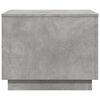 vidaXL Coffee Table with LED Lights Concrete Grey 50x50x40 cm