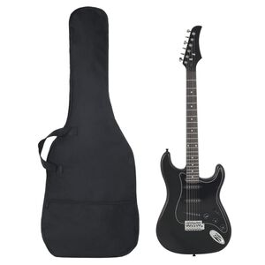 vidaXL Electric Guitar for Beginner with Bag Black 4/4 39"