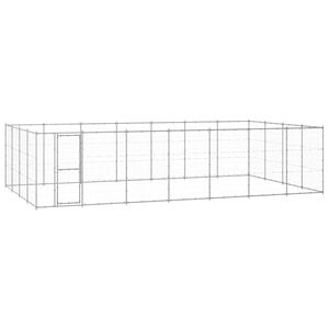 vidaXL Outdoor Dog Kennel Galvanised Steel 33.88 m&sup2;