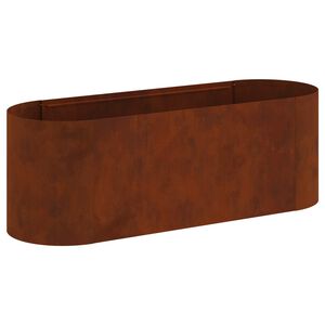 vidaXL Raised Garden Bed Weathering Steel 120 x 40x 40 cm