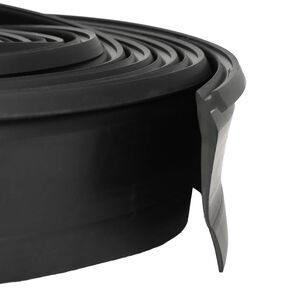 vidaXL Garage Door Seal Black 52 x 2 mm 5.5 m PVC