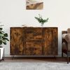 vidaXL Sideboard Smoked Oak 101.5x35x70 cm Engineered Wood