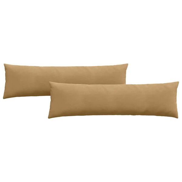 vidaXL Sofa Pillows 2 pcs Brown 145 x 40 cm Corduroy Fabric