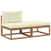 vidaXL Sectional Sofa Units with Cushion 2 Piece Natural