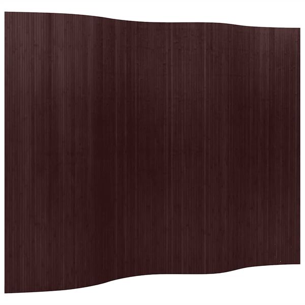 vidaXL Room Divider Bamboo Dark Brown Width 250 cm Height 165 cm