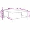 vidaXL Coffee Table Old Wood 80 x 80 x 36.5 cm Engineered Wood