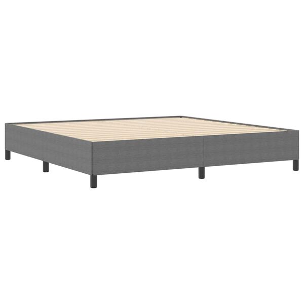 vidaXL Box Spring Bed Light Grey 200 x 200 cm Velvet