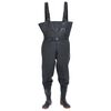 vidaXL Chest Waders with Boots and Belt Black Size 44