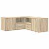 vidaXL Corner Cabinet Sonoma Oak 200x40x45 cm Engineered Wood