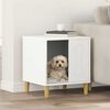 vidaXL Dog House White 44 x 42 x 49 cm Engineered Wood