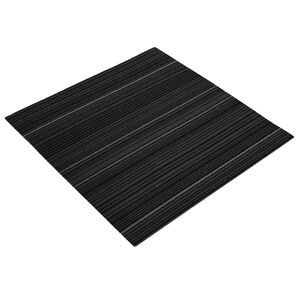 vidaXL Carpet Tile Striped Dark Grey 50 x 50 cm 20 pcs PP and Bitumen