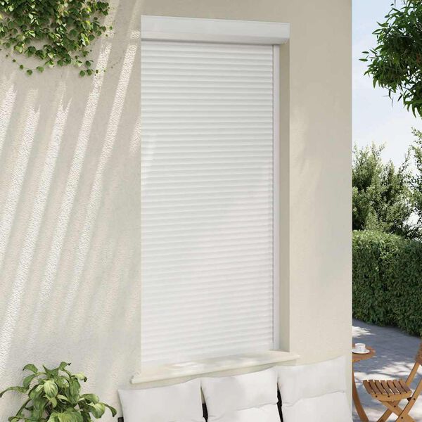 vidaXL Roller Shutter Aluminium 110x220 cm White