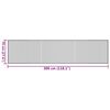 vidaXL Rug Rectangular Black70x300 cm Bamboo