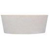 vidaXL Sink Cream Ø40x15 cm Marble