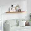 vidaXL Wall Shelf Wall-mounted Beige 120 x 23.5 x 4 cm Engineered Wood