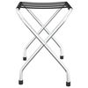 vidaXL Luggage Rack Black and Silver 56x40x49 cm