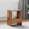 vidaXL Magazine Rack Old Wood 35 x 30 x 45 cm