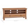 vidaXL TV Cabinet 100x30x45 cm Solid Mahogany Wood