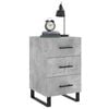 vidaXL Bedside Cabinet Concrete Grey 40x40x66 cm Engineered Wood