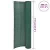 vidaXL Double-Sided Garden Fence 110x400 cm Green