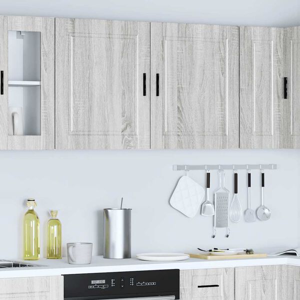 vidaXL Kitchen Wall Cabinets 2 pcs&nbsp;Porto Grey Sonoma Engineered Wood