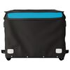 vidaXL Bike Trailer Black and Blue 45 kg Iron