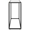 vidaXL Console Table White 100x35x75 cm Tempered Glass