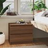 vidaXL Bed Cabinets 2 pcs Brown Oak 50x39x43.5 cm Engineered Wood
