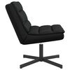 vidaXL Swivel Chair Black 63 x 75 x 76 cm Shiny PU