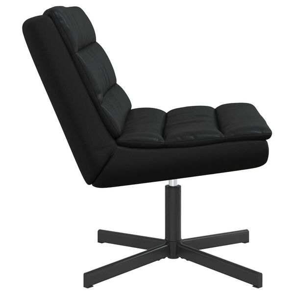 vidaXL Swivel Chair Black 63 x 75 x 76 cm Shiny PU