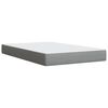 vidaXL Box Spring Bed with Mattress Light Grey 120x200 cm Fabric