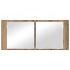 vidaXL LED Mirror Cabinet Artisan Oak 100 x 12 x 45 cm Engineered Wood