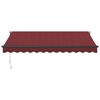 vidaXL Automatic Retractable Awning Burgundy 350x250 cm