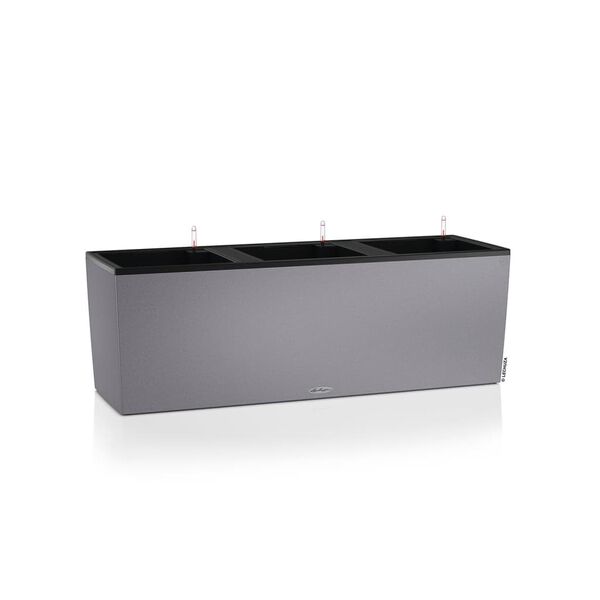 LECHUZA Planter TRIO Stone 30 ALL-IN-ONE Stone Grey