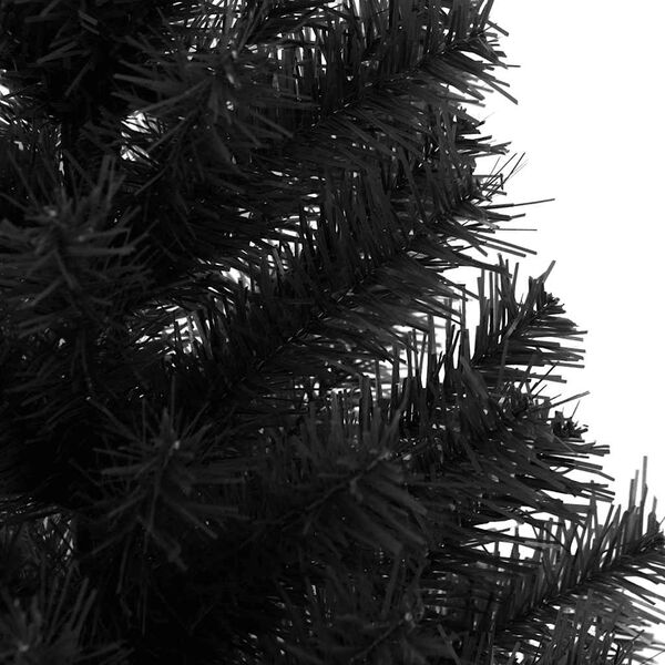 vidaXL Artificial Christmas Tree with Stand Black 120 cm PVC