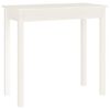 vidaXL Console Table White 80x40x75 cm Solid Wood Pine