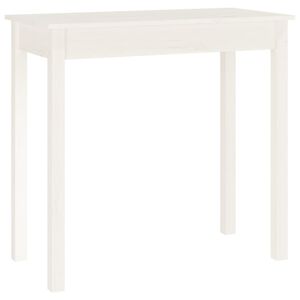 vidaXL Console Table White 80x40x75 cm Solid Wood Pine