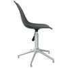 vidaXL Swivel Dining Chairs 4 pcs Light Grey PP